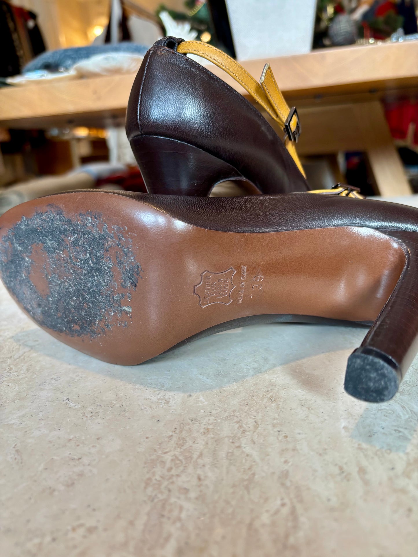 Vintage Emilio Pucci Brown Heels