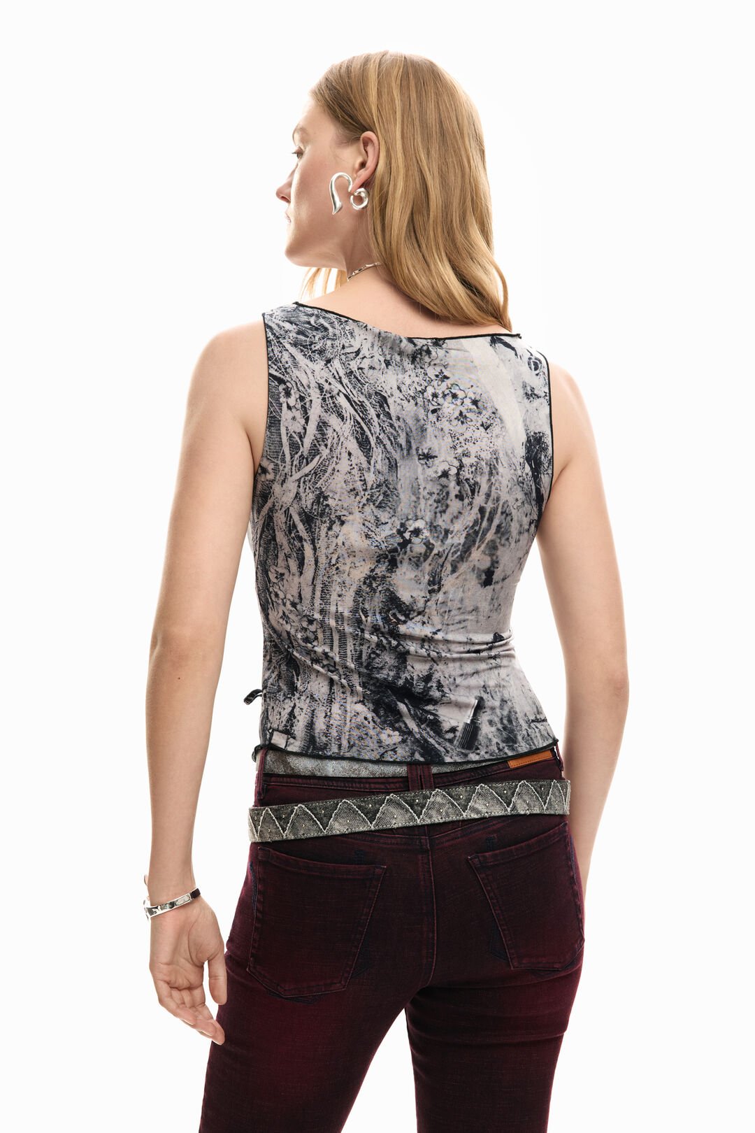 Photo Tied Tank by Desigual