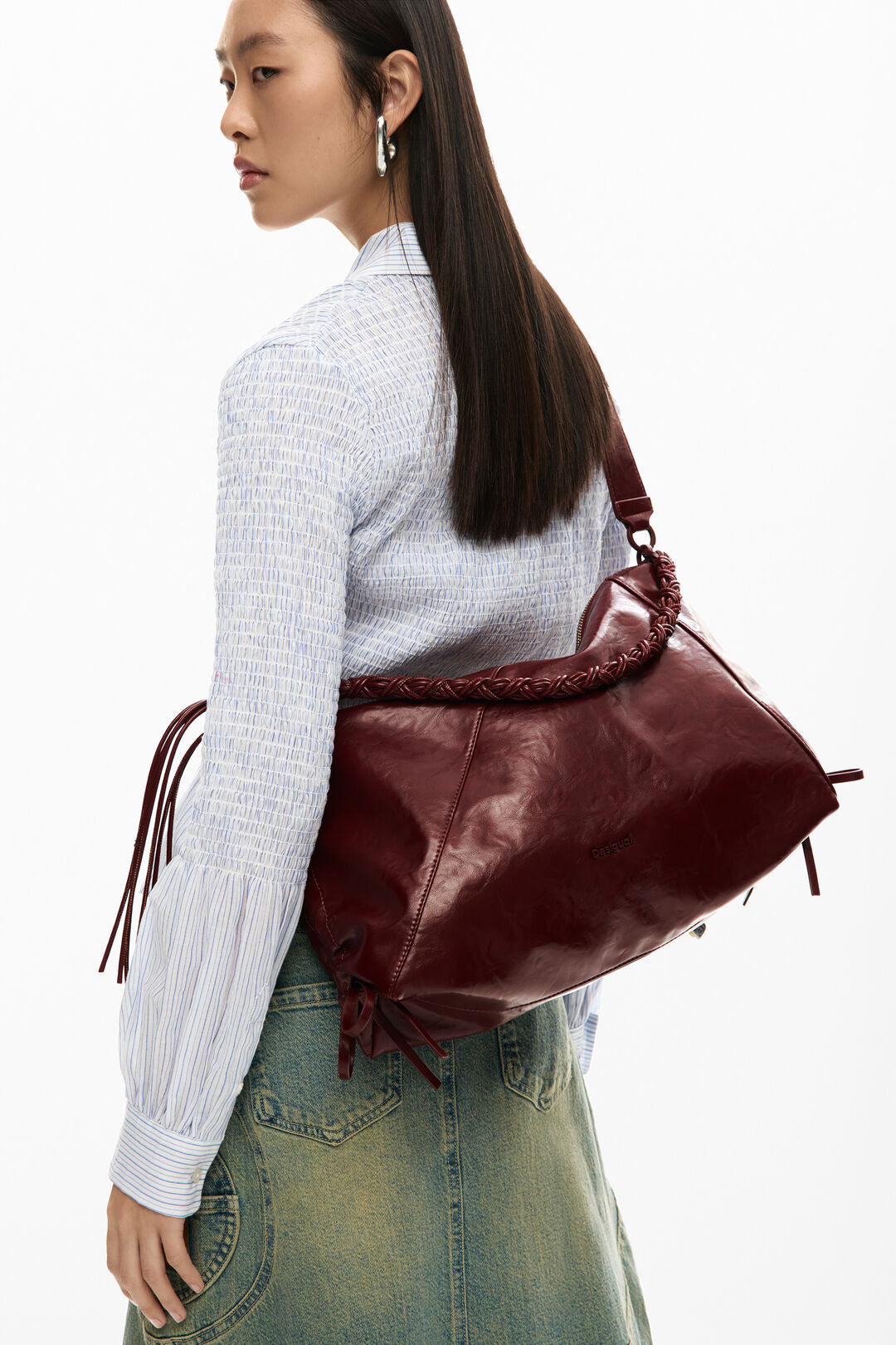 Large Faux Leather Bag by Desigual