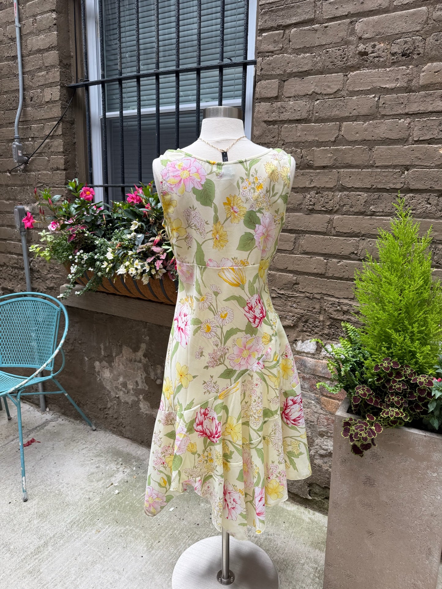 Vintage Butler Yellow Floral Dress