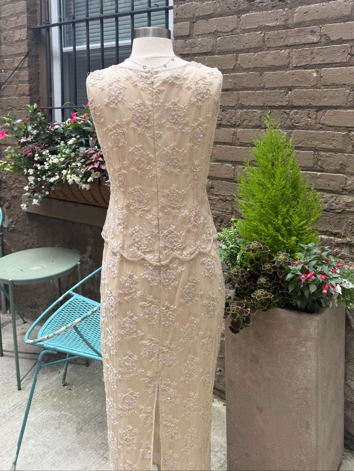 Sténary Petite Floral Beaded Dress