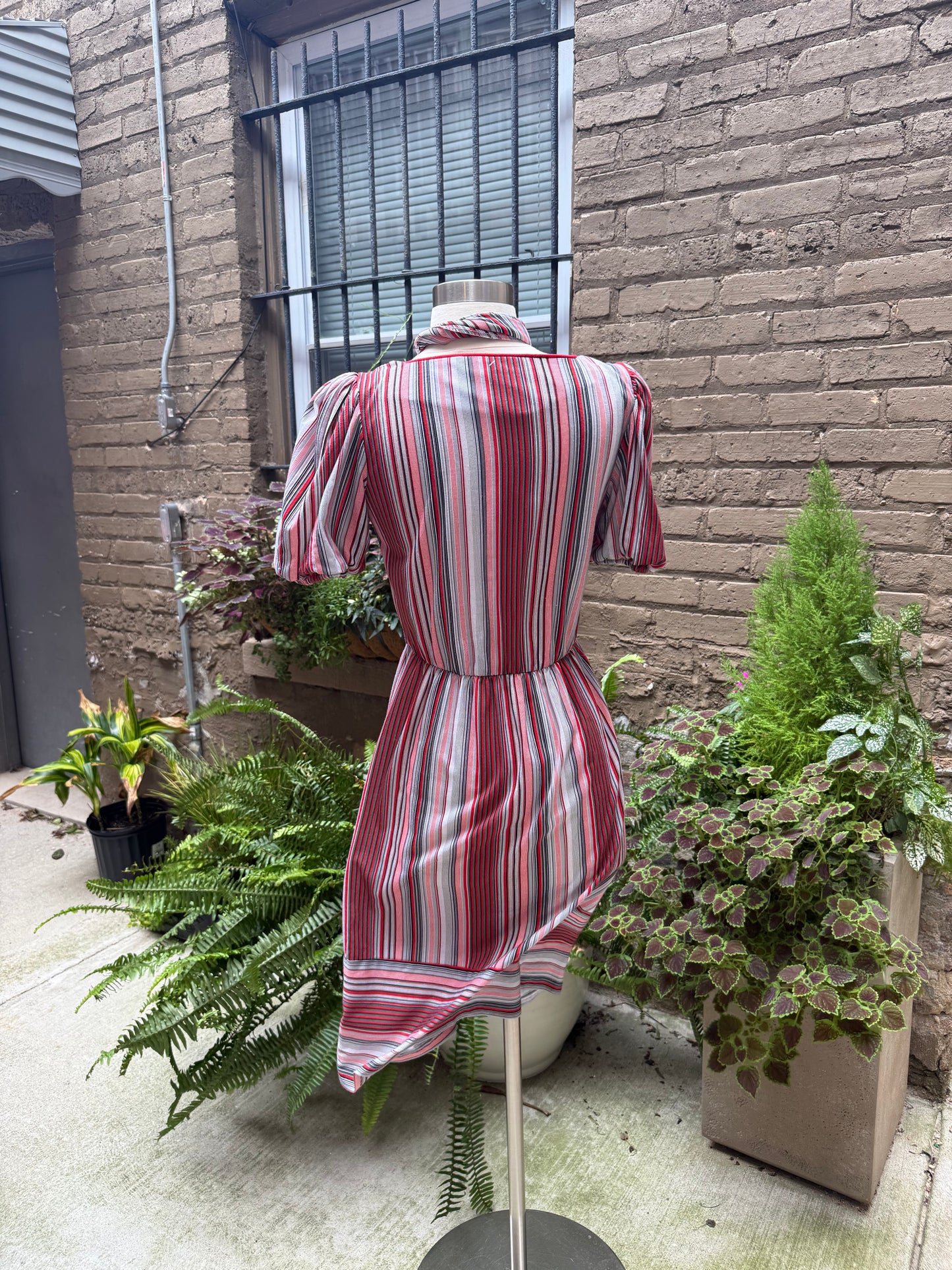 Vintage 1970s Cotton Stripe Dress