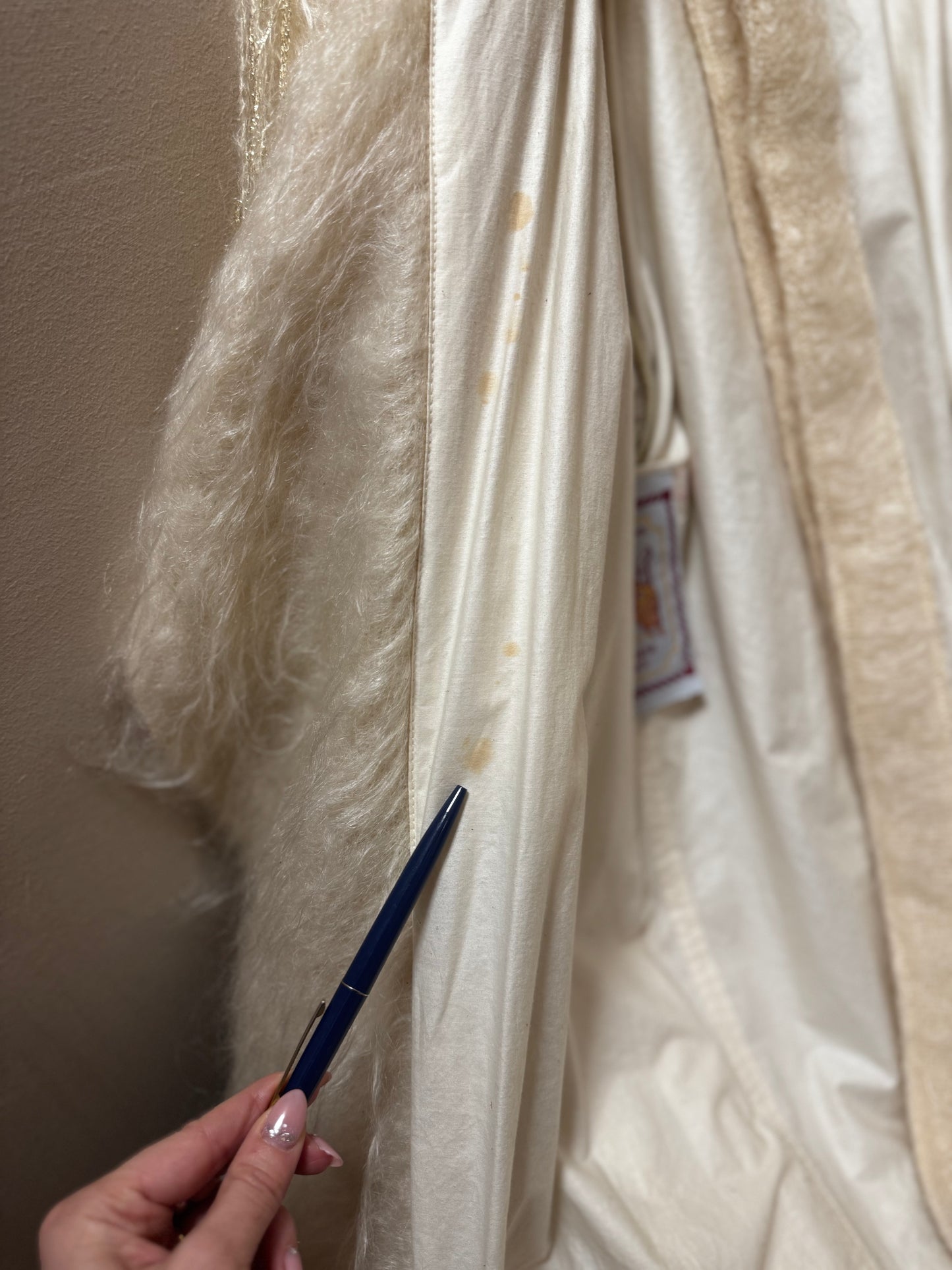 1970s French Mohair Wrap Coat by Jean-Charles de Castelbajac