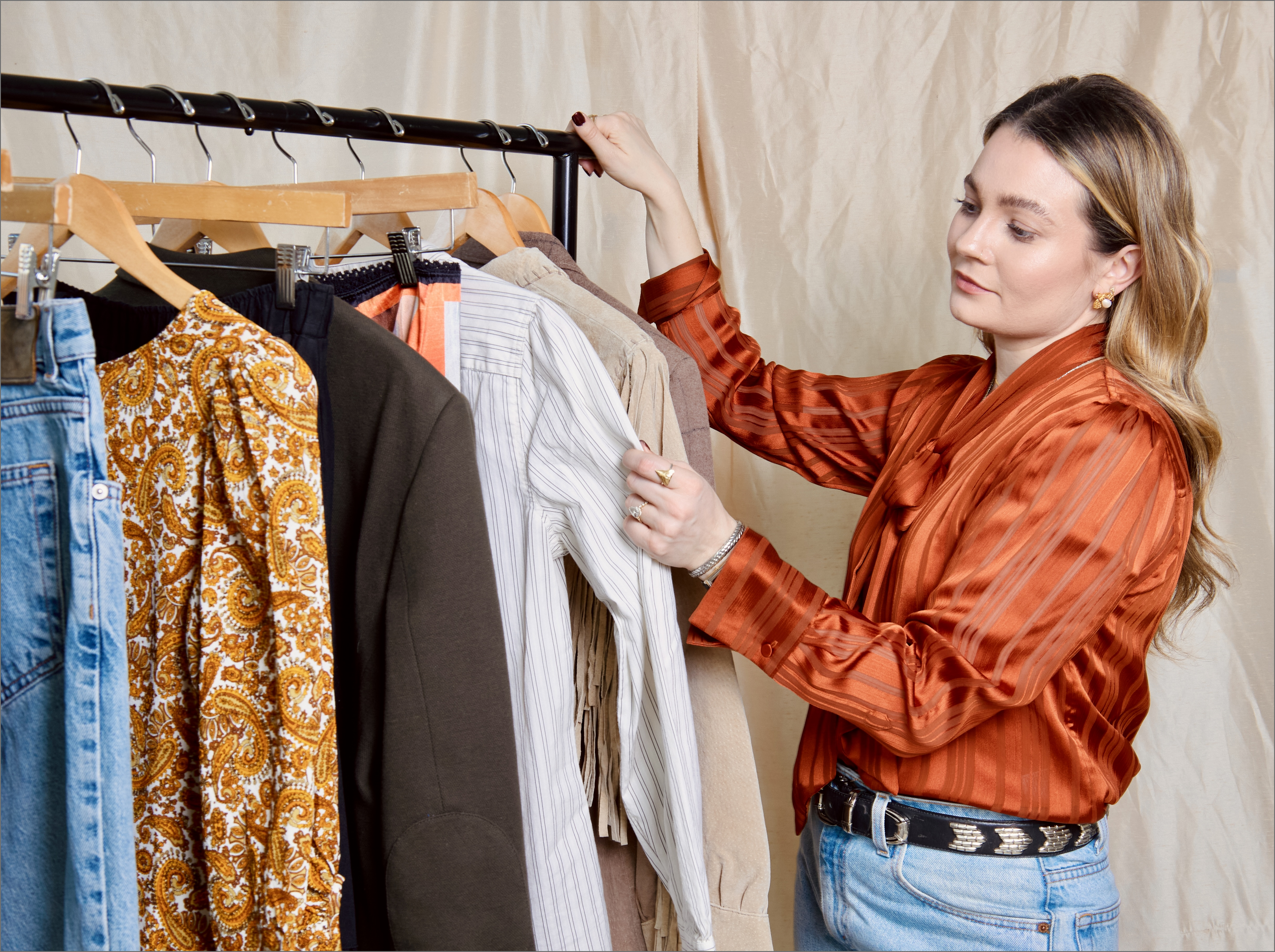 Petals And Jackets Vintage & Modern Boutique Owner, Leah Ziegler, at her Chicago store front in West Town