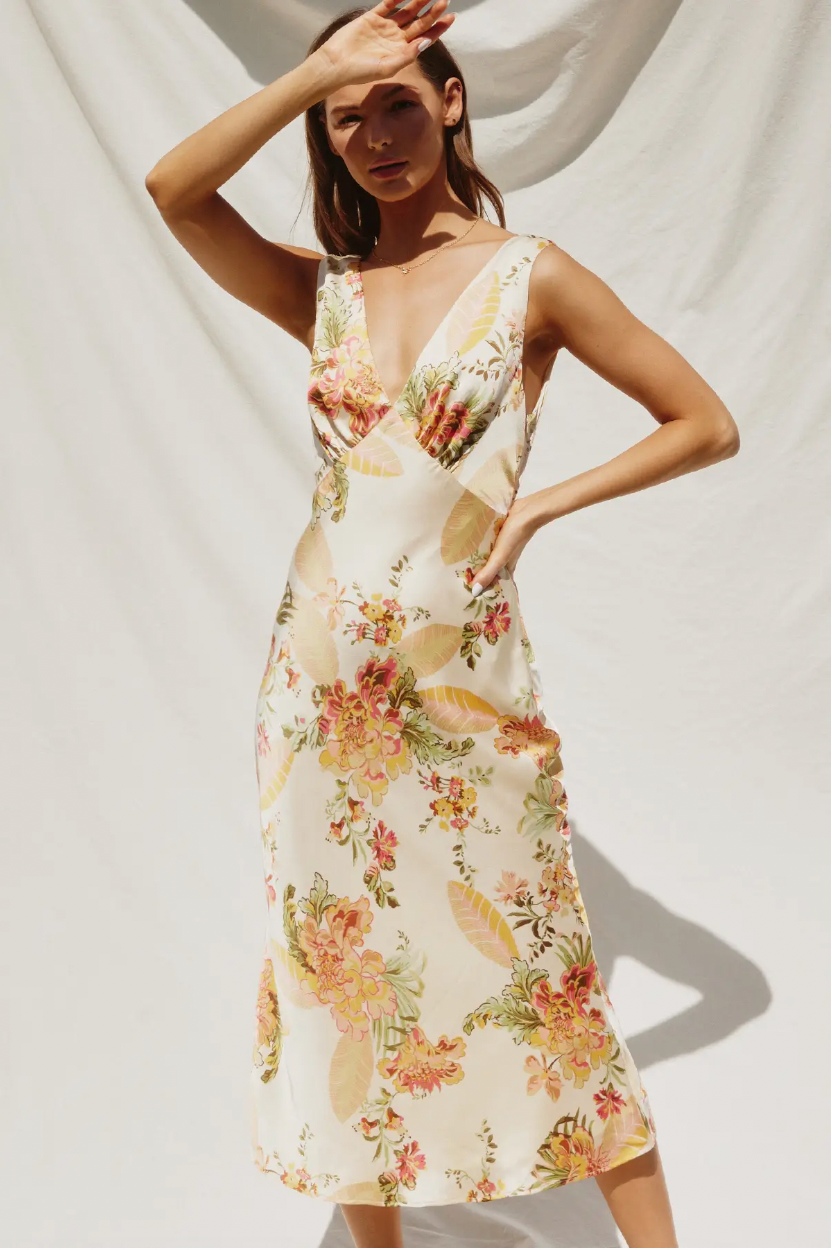 The Summer in Capri Midi Dress