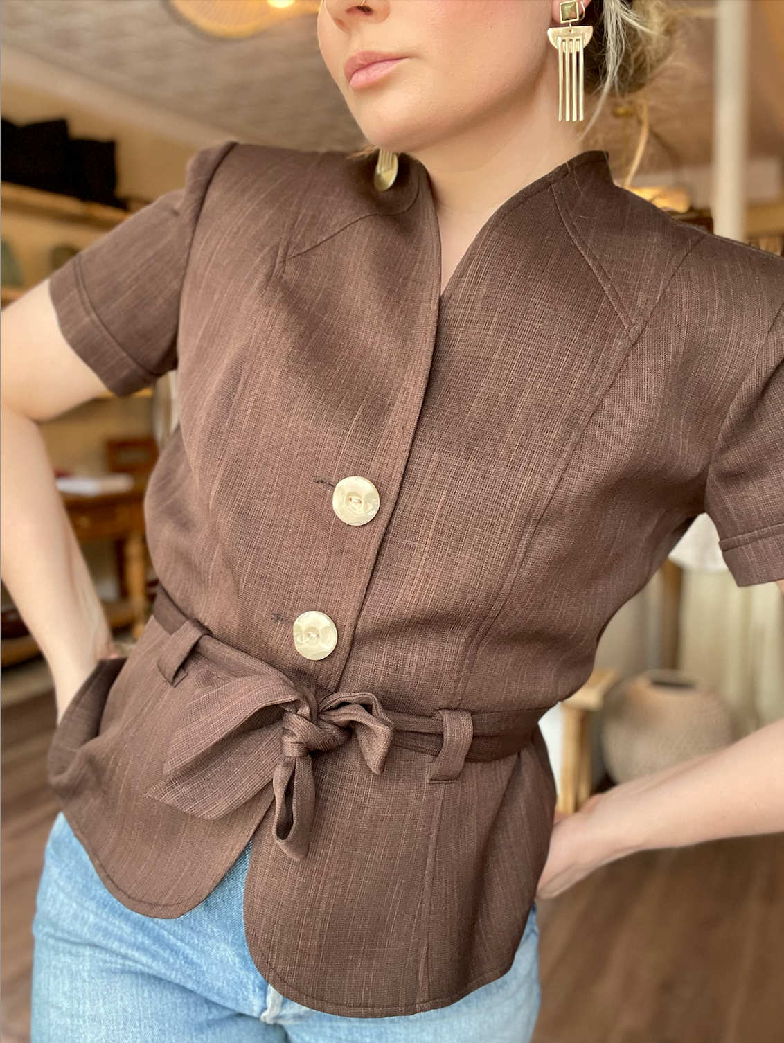Vintage Studio I Buttoned Blouse