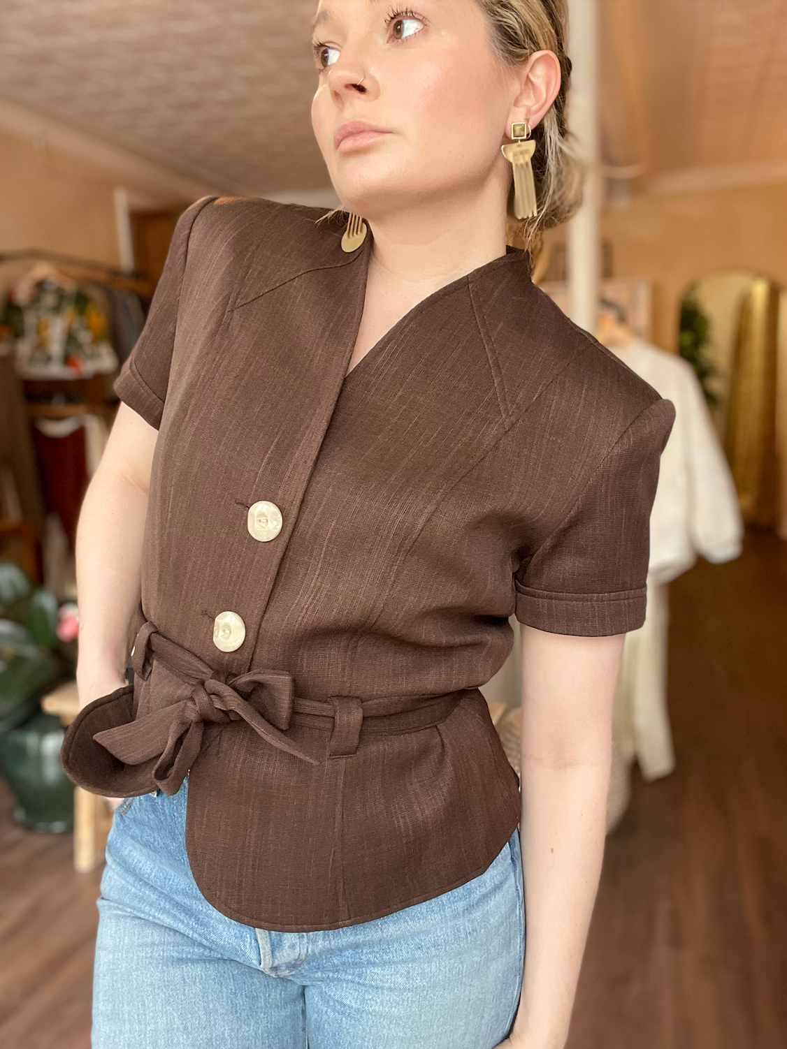 Vintage Studio I Buttoned Blouse