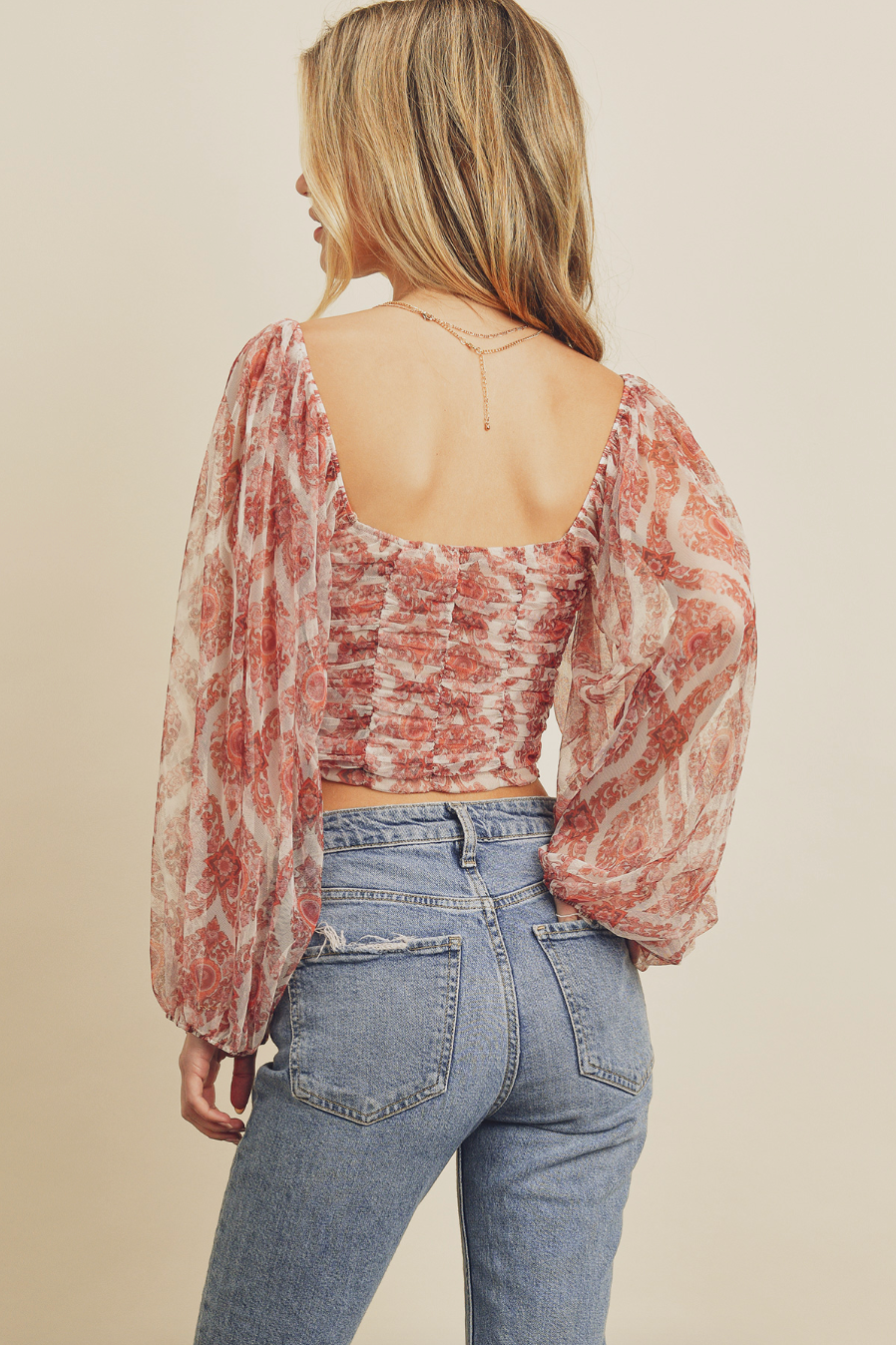 The Beauty Ruched Crop Top