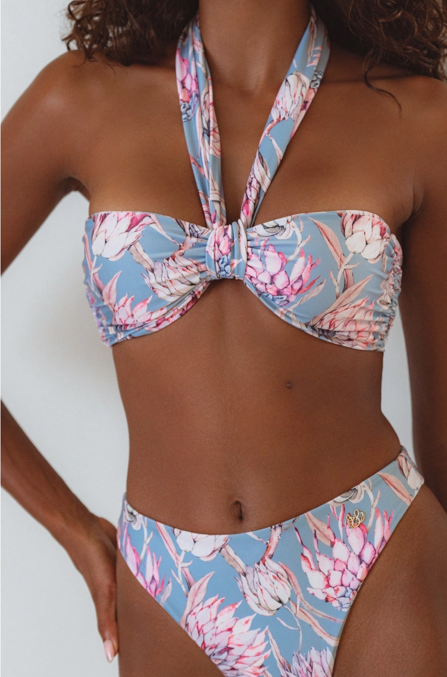 Palmeria Multi-Way Bandeau Bikini Top - Protea