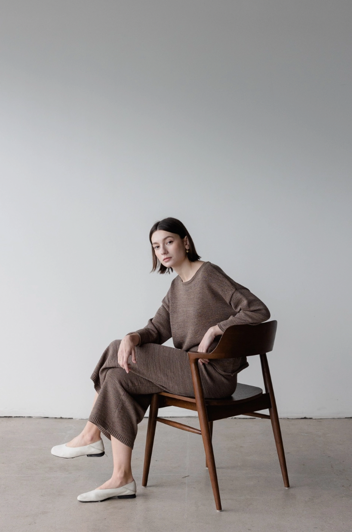 The Cozy Pant in Coffee