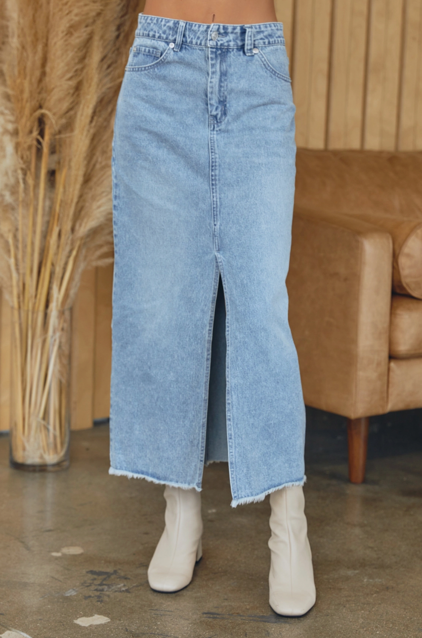 The Waverly Jean Midi Skirt