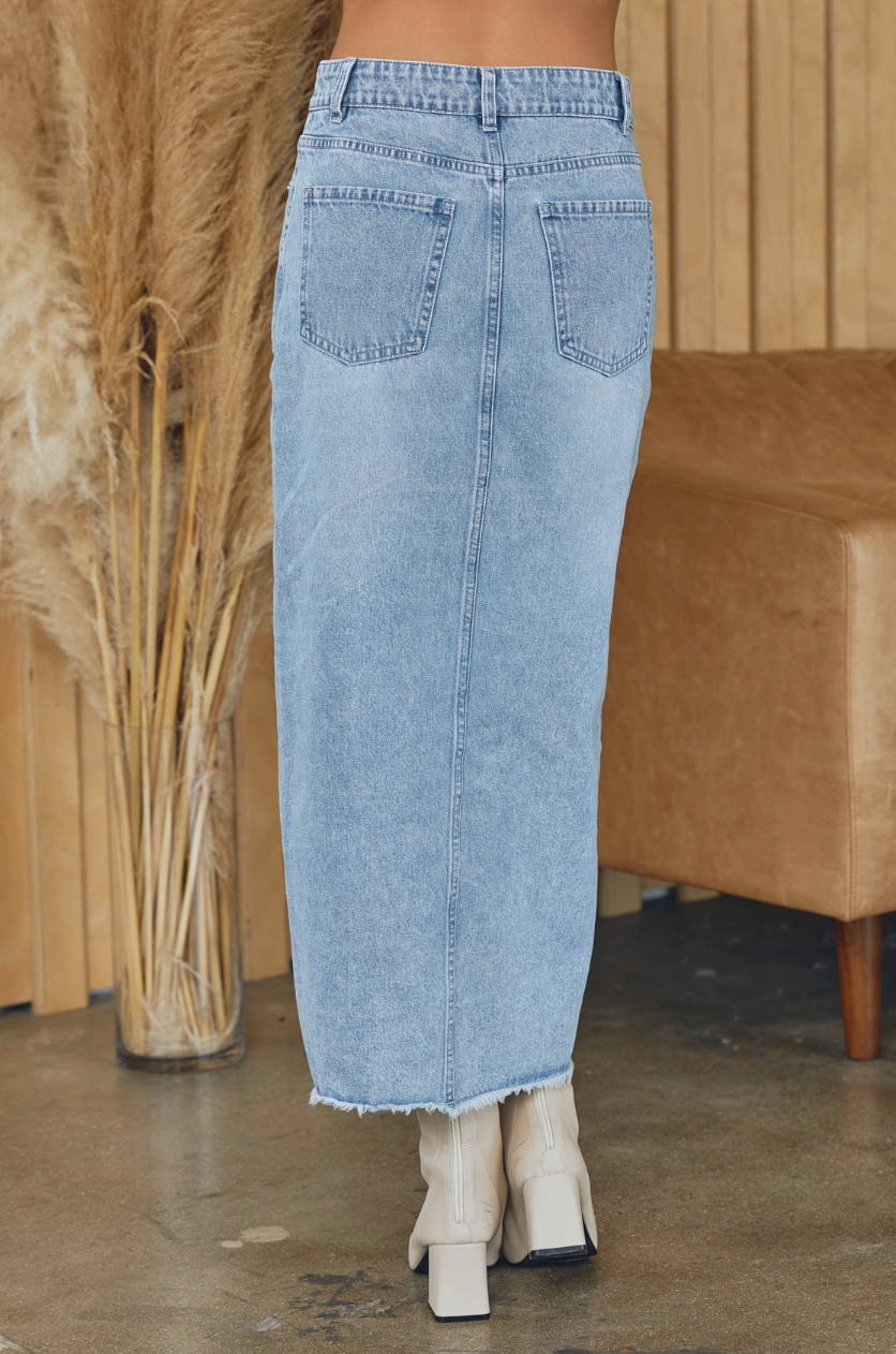 The Waverly Jean Midi Skirt