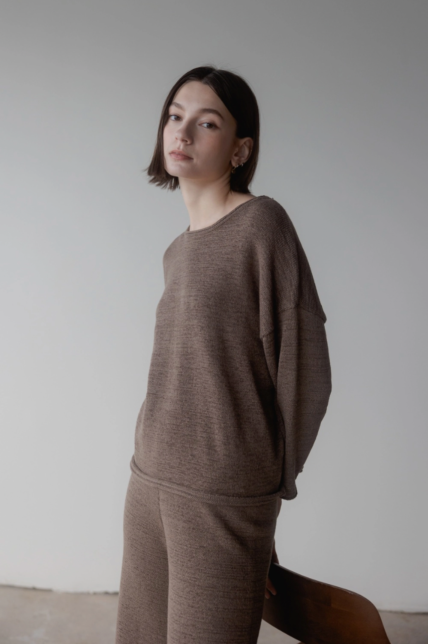 The Cozy Sweater in Coffee