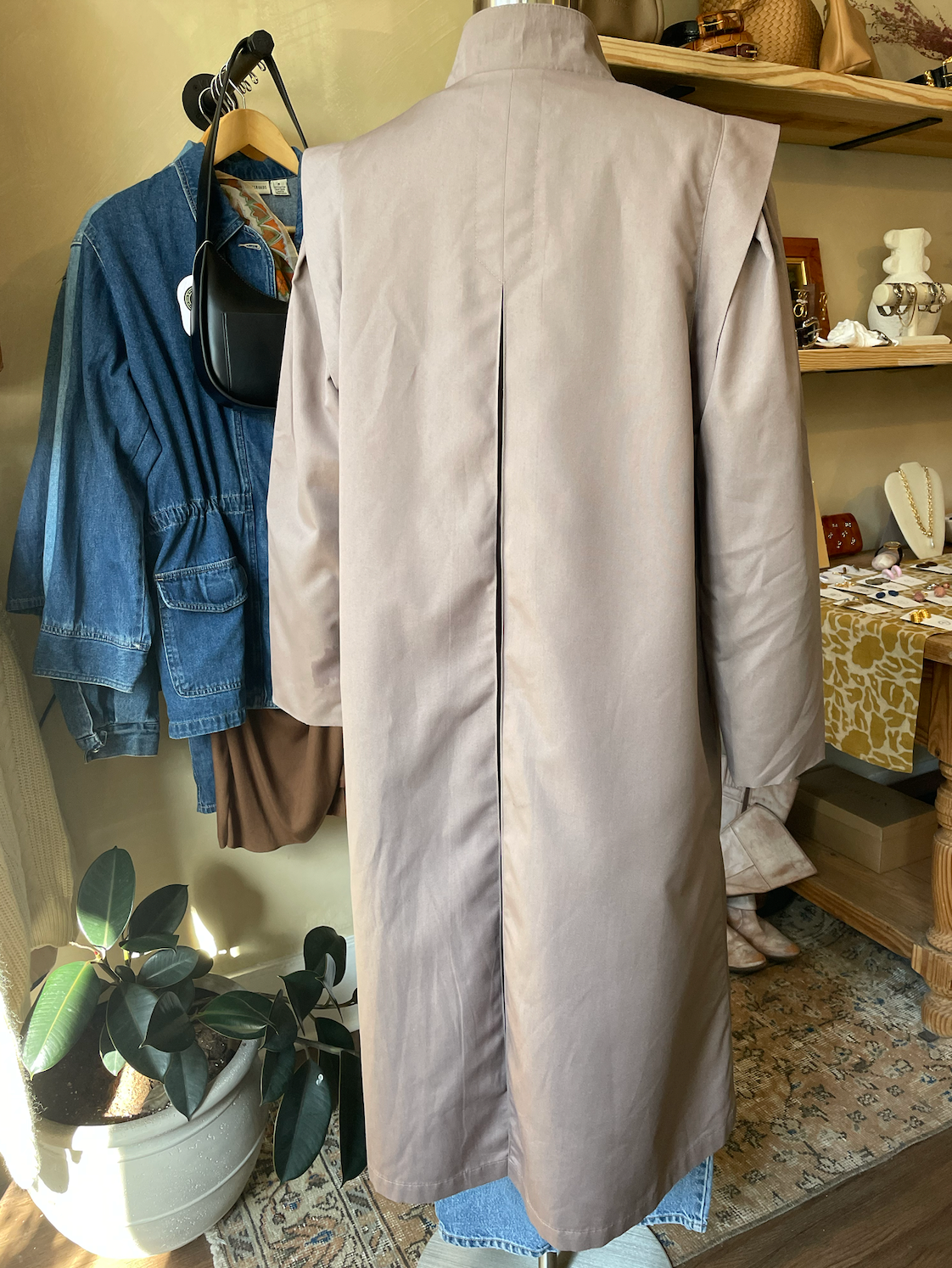 1990s Misty Harbor Heavy Raincoat in Mauve