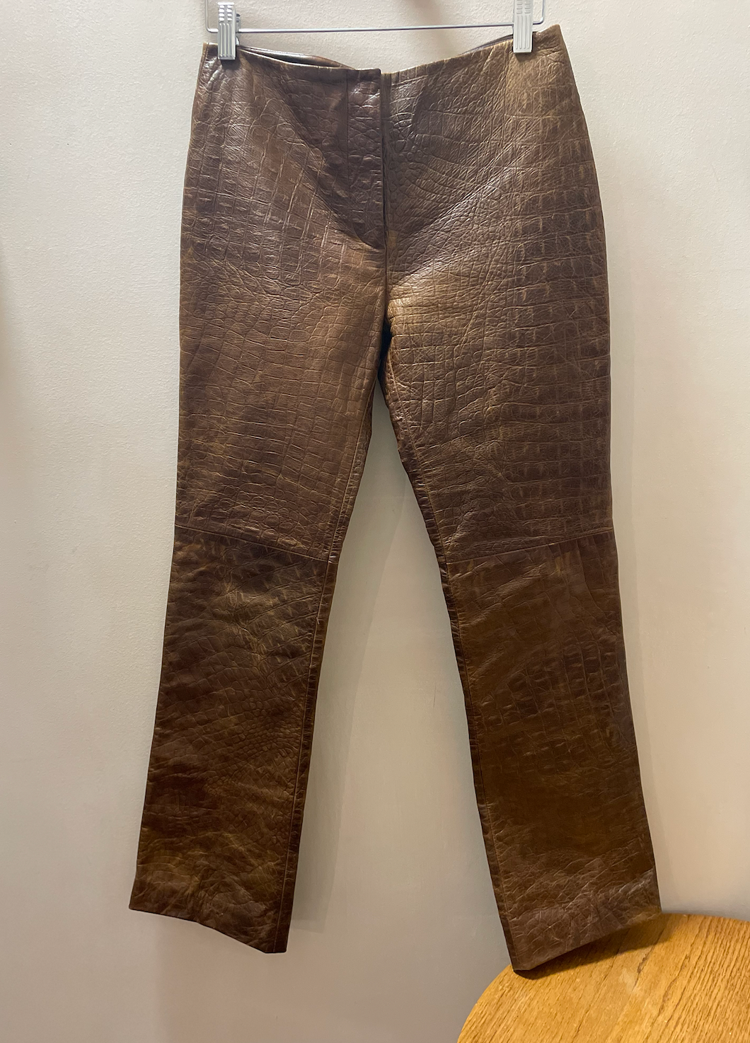 Vintage Cynthia Rowley Brown Leather Pants