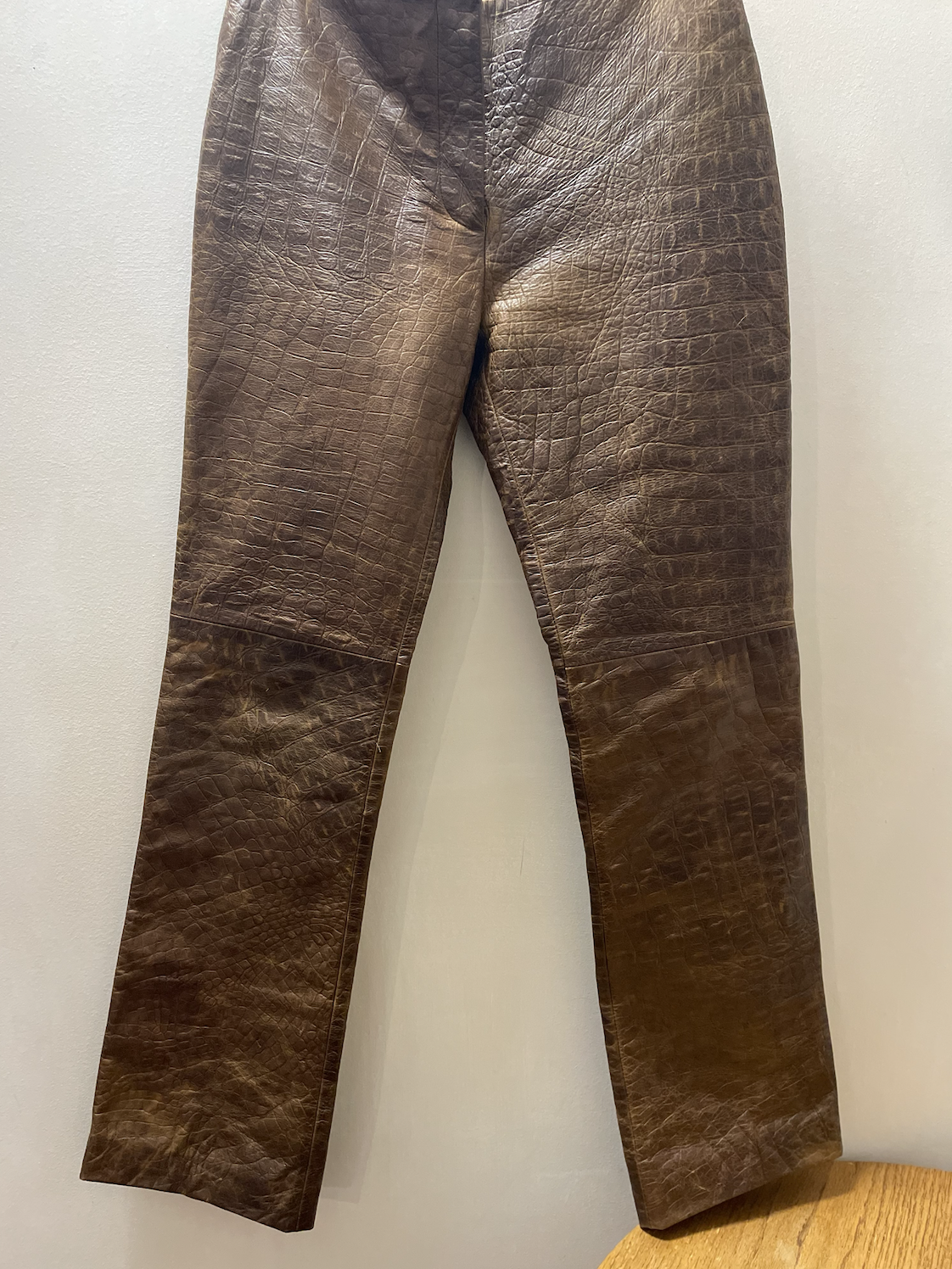 Vintage Cynthia Rowley Brown Leather Pants