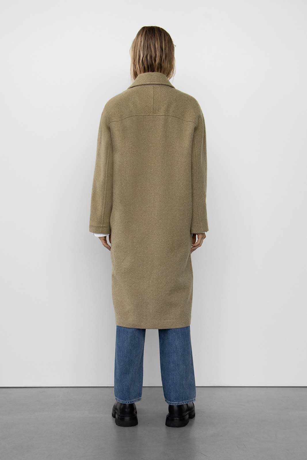 The Isla Wool Coat in Sand