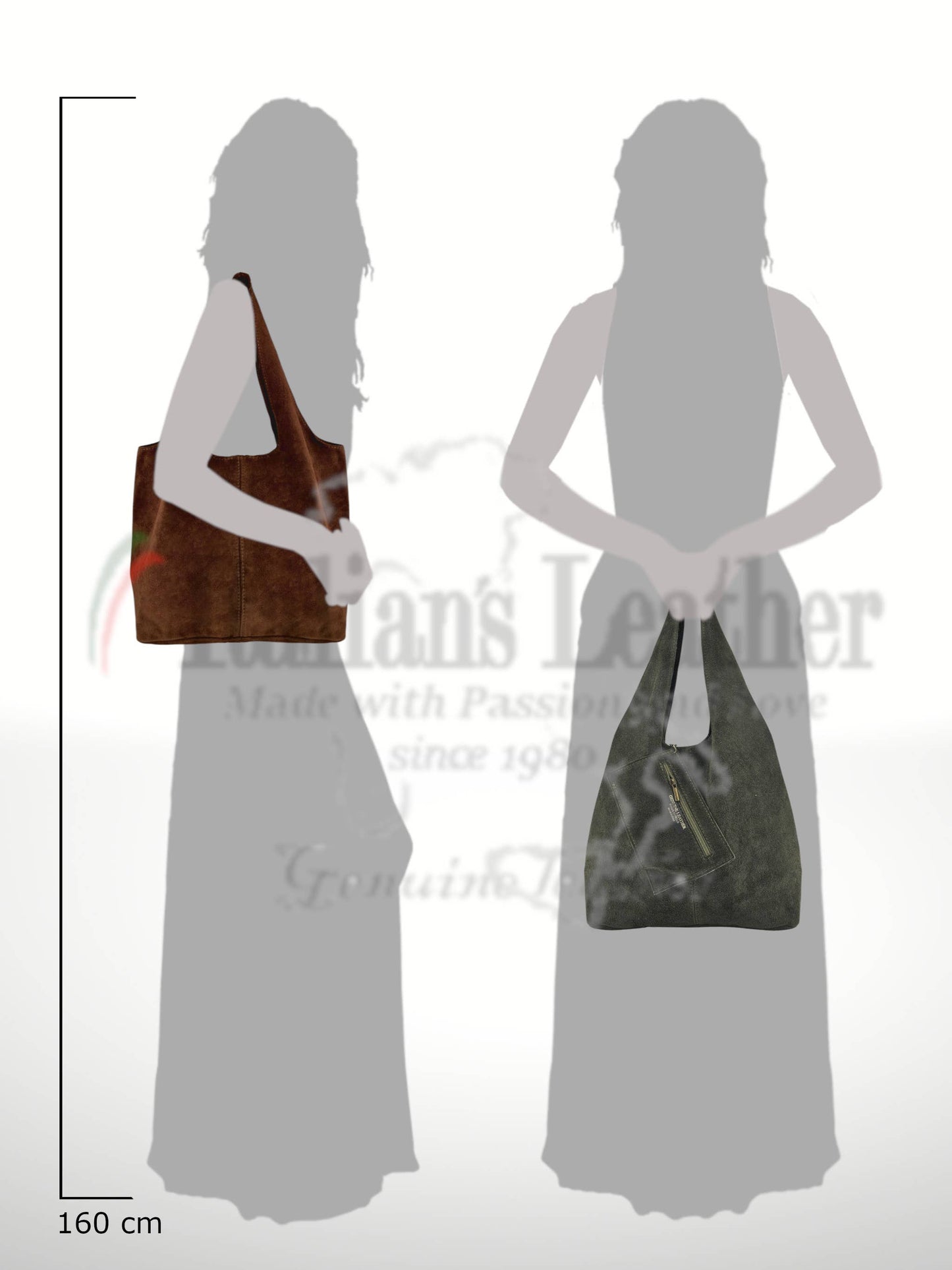 Giannina Suede Shoulder Bag in Taupe