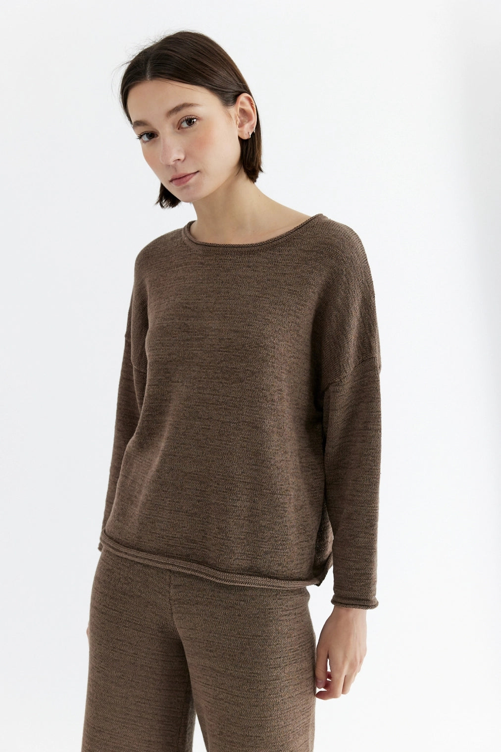 The Cozy Sweater in Coffee