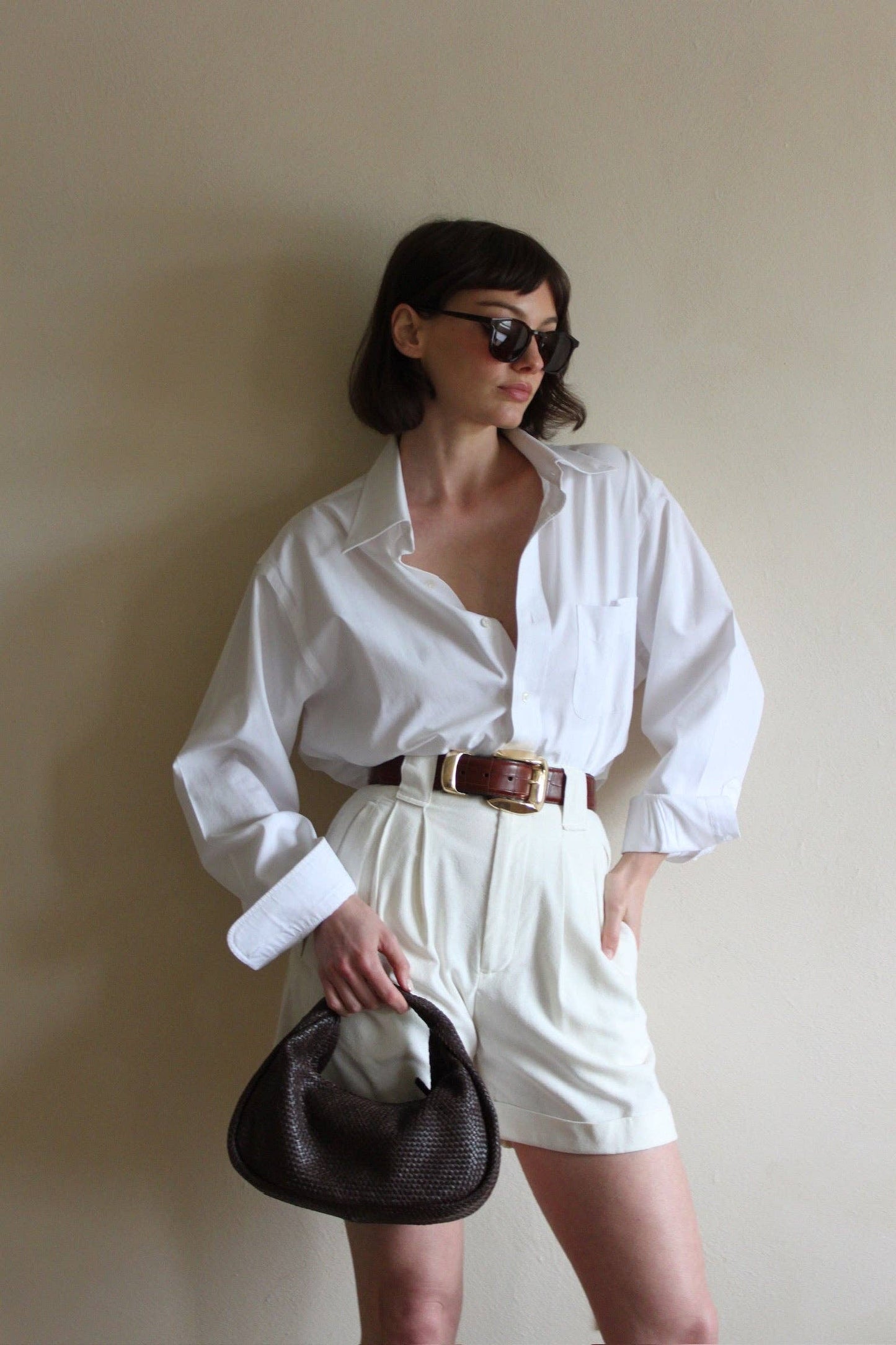 Delaney Belt by NA NIN in Brown