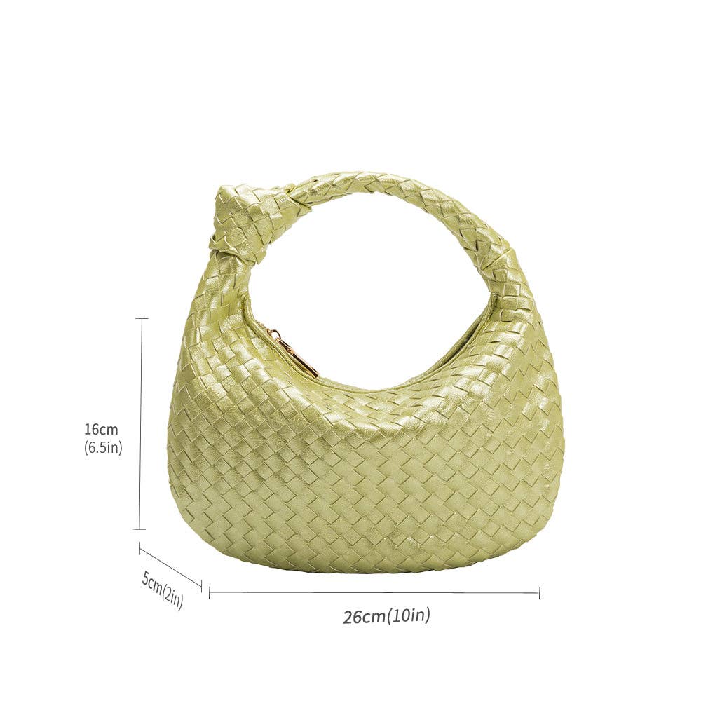 The Drew Vegan Leather Suede Bag in Storm