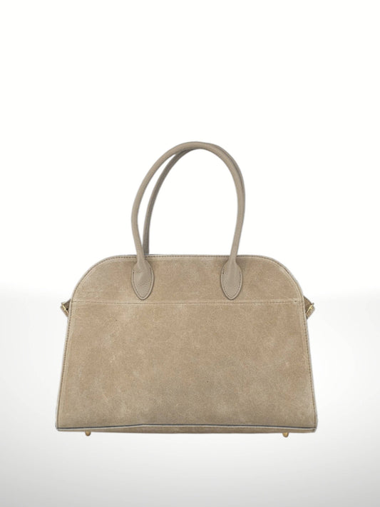 Ismenia Suede Bag in Beige