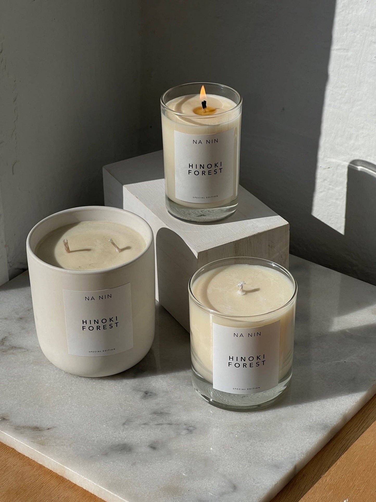 Hinoki Forest Candle by NA NIN / 8oz