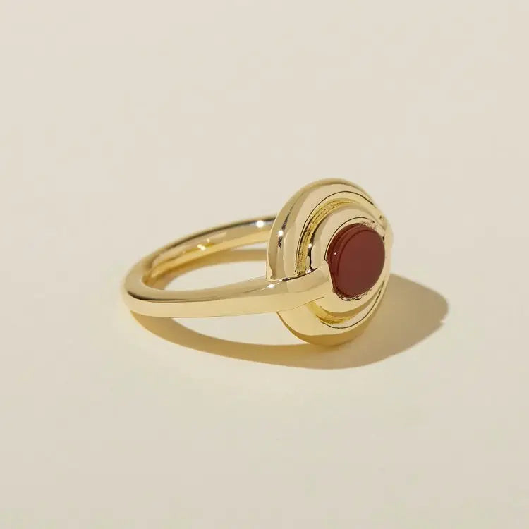 The Mira Ring in Carnelian