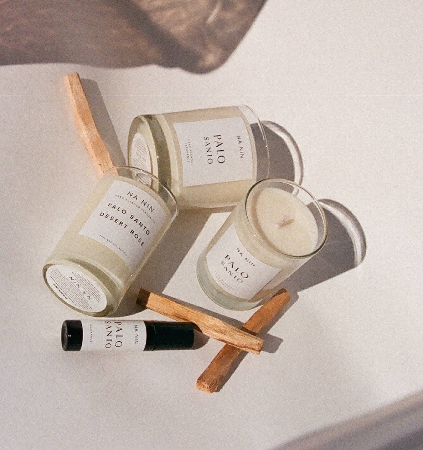 Palo Santo & Desert Rose Candle by NA NIN / 8oz