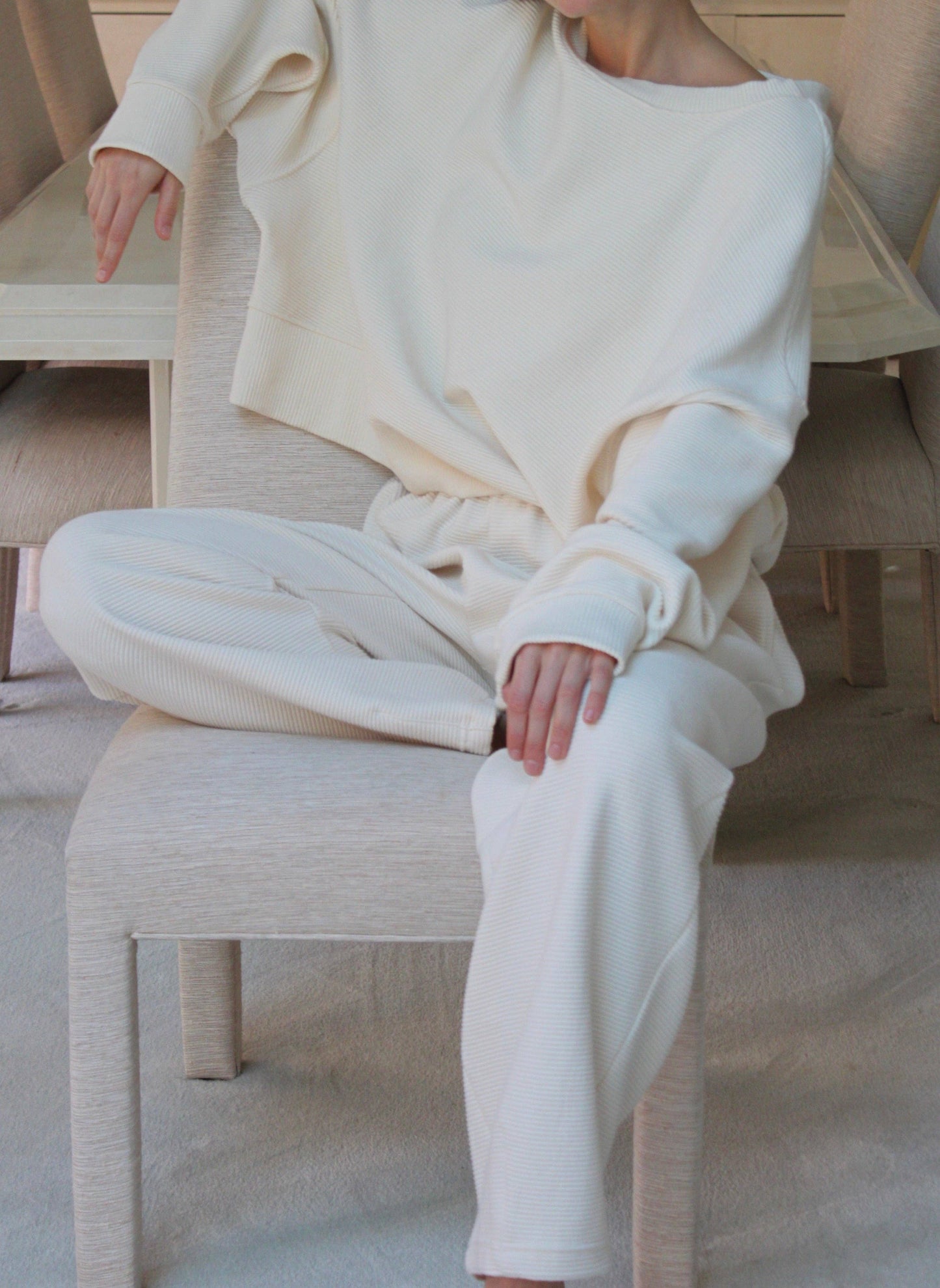 Camden Rippled Cotton Curve Pant by NA NIN