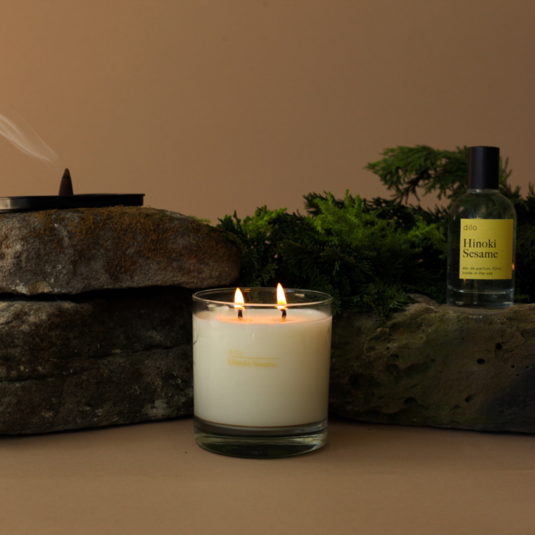 Hinoki Sesame Candle by Dilo
