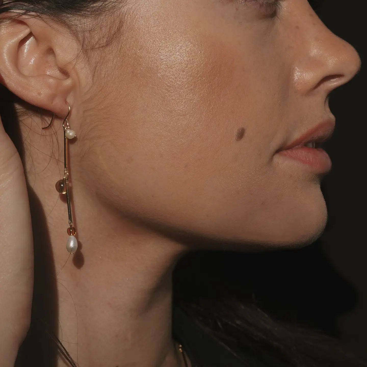 The Fête Earrings - 2" in Tan