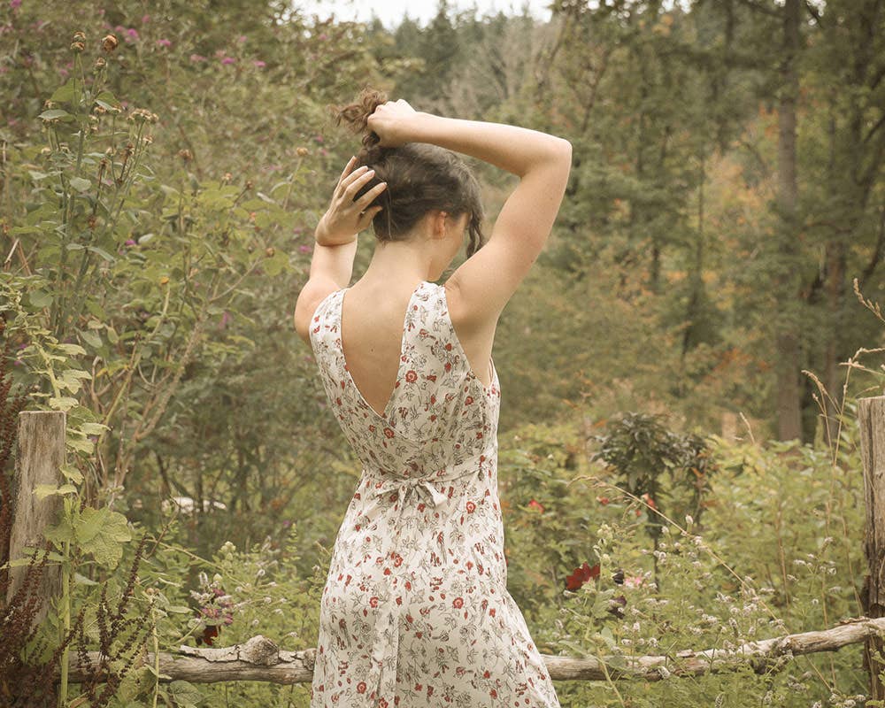 The Sandrine Floral Sleeveless Slip Dress