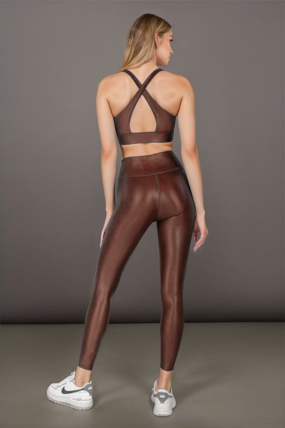 The High Shine Bra Mahogany