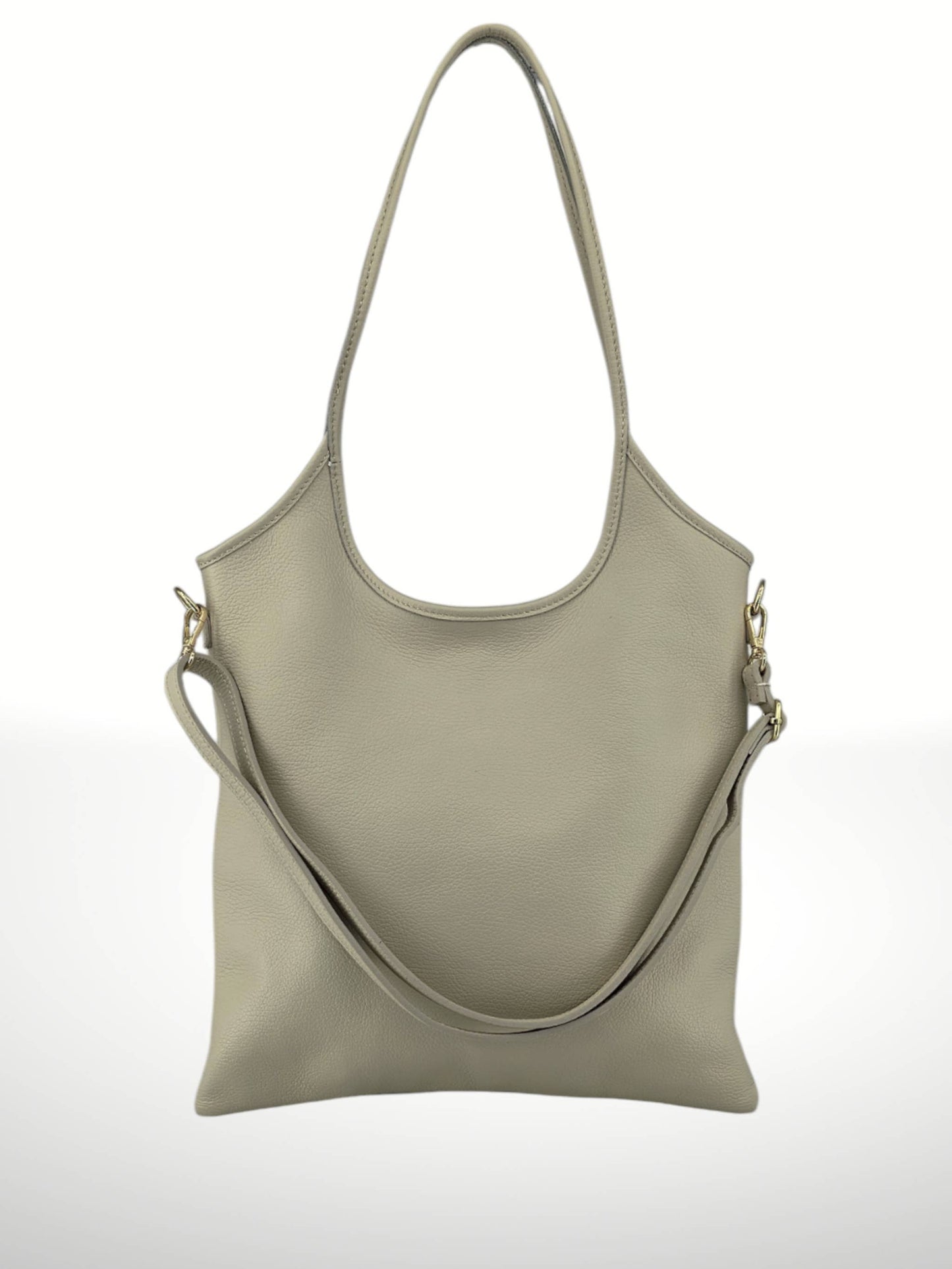 Daniela Cowhide Bag in Beige