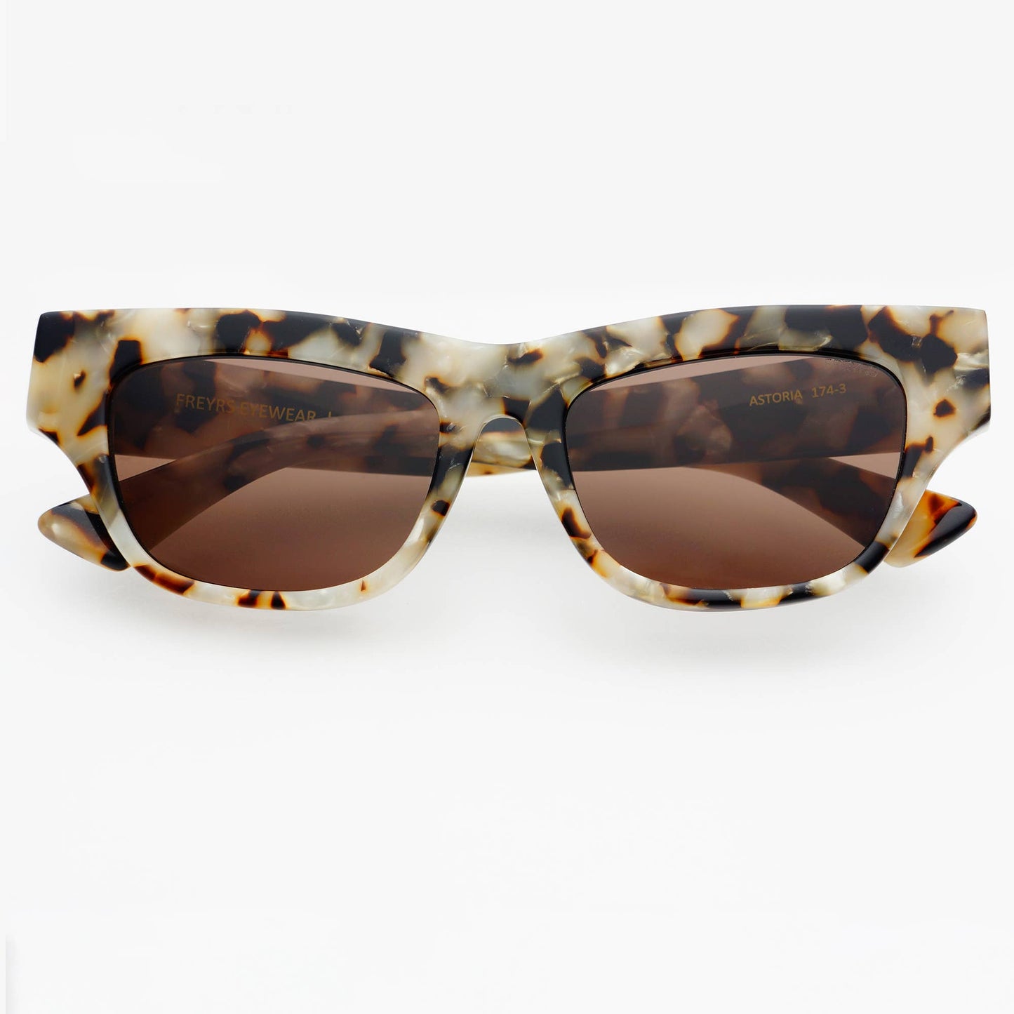 The Astoria Cat Eye Sunnies  : Brown Pearl