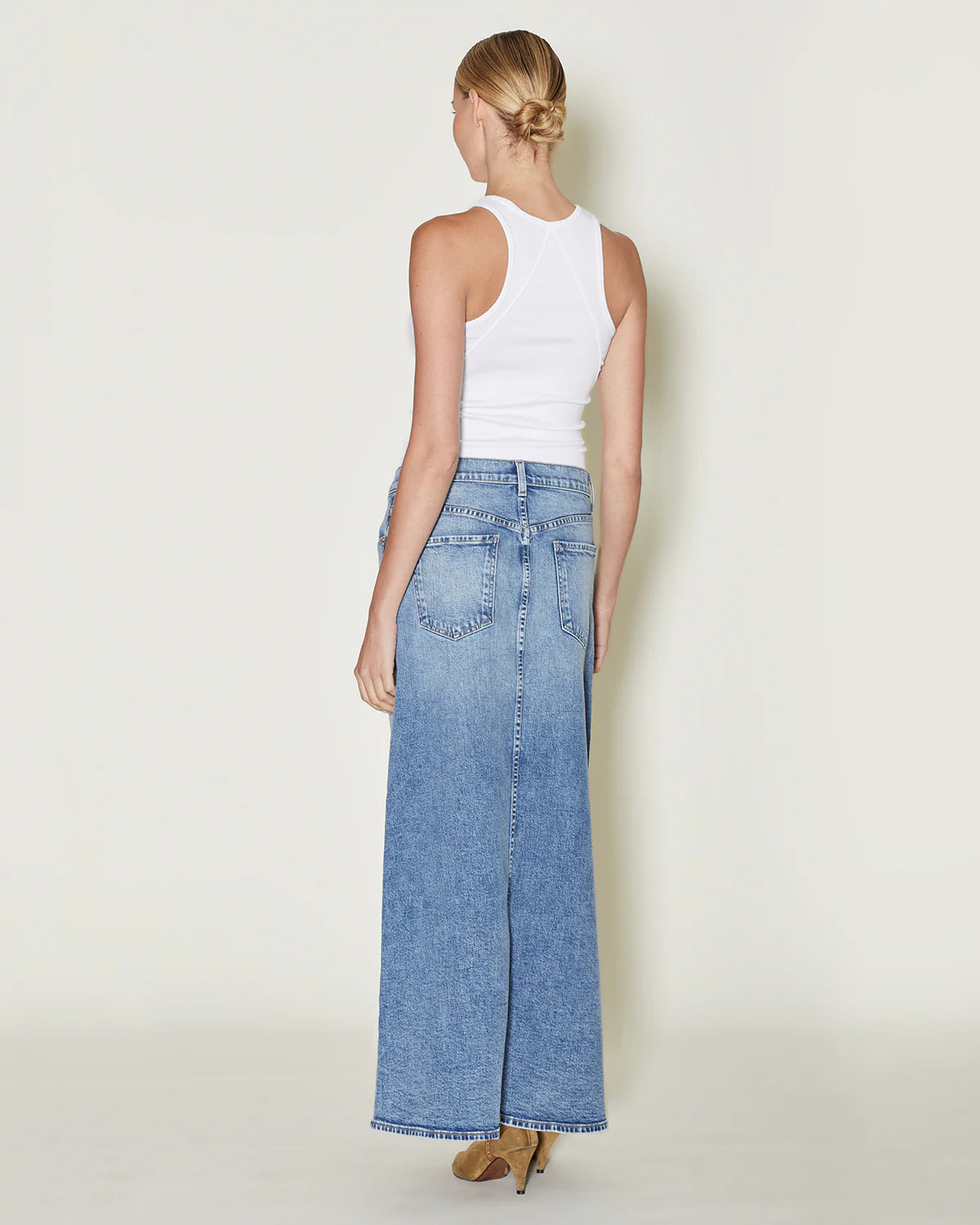 The Beach House Denim Maxi by LE JEAN