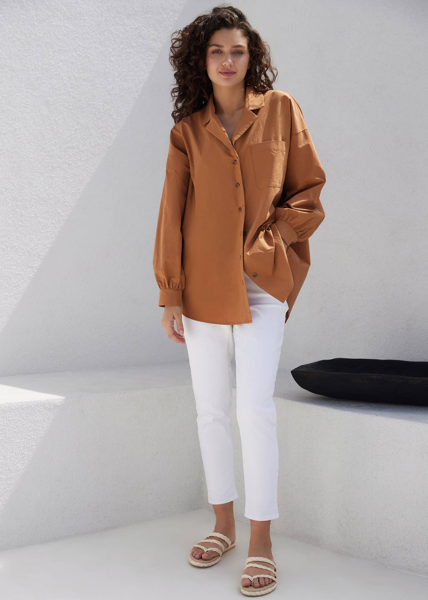 Lady Like Charm Oversized Shirt