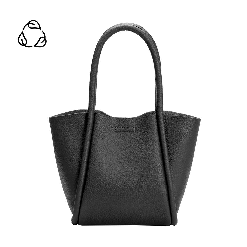 Mariah Black Recycled Vegan Tote Bag in Black