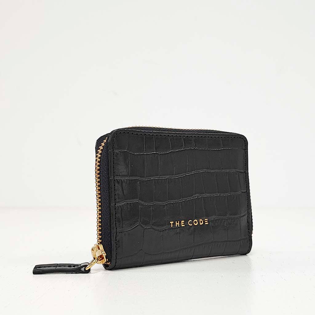 The Gloria Wallet in Black Leather