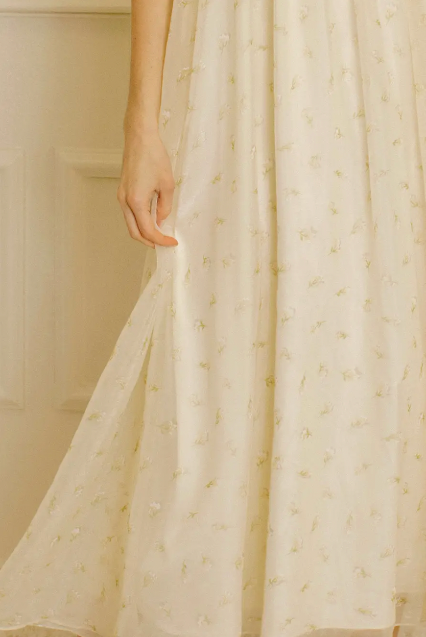 The Petra Garden Midi Baby Doll Dress