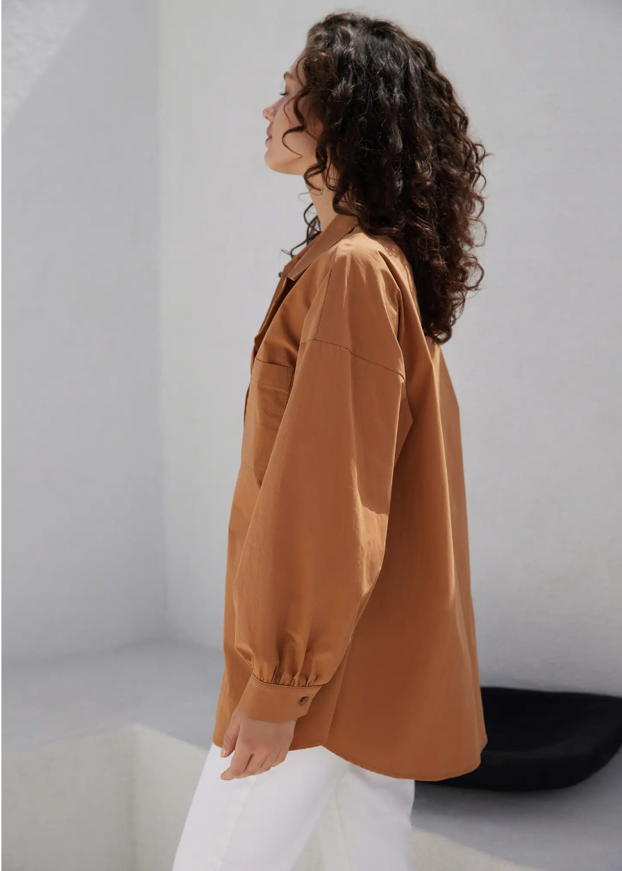 Lady Like Charm Oversized Shirt