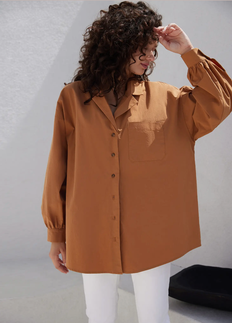 Lady Like Charm Oversized Shirt