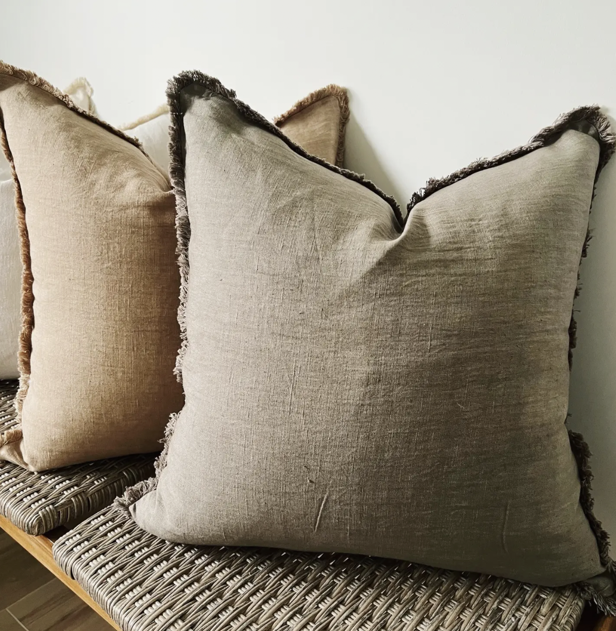 Linen Pillow Cover in Sage Green