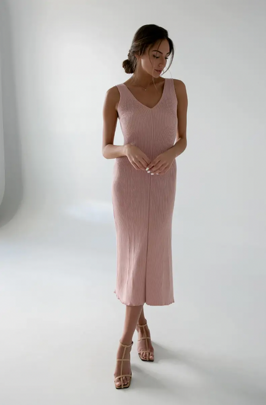 The Kate Ribbed Knitted Dress