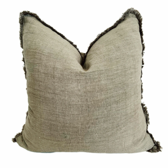 Linen Pillow Cover in Sage Green