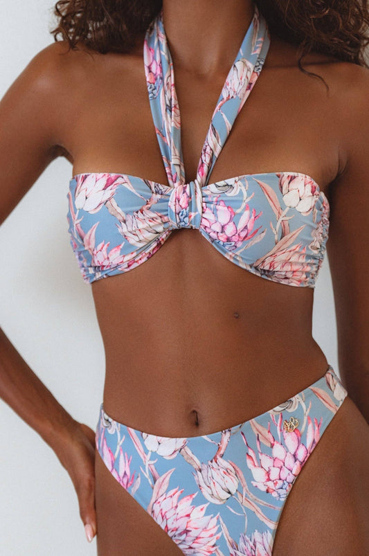 Palmeria Multi-Way Bandeau Bikini Top - Protea