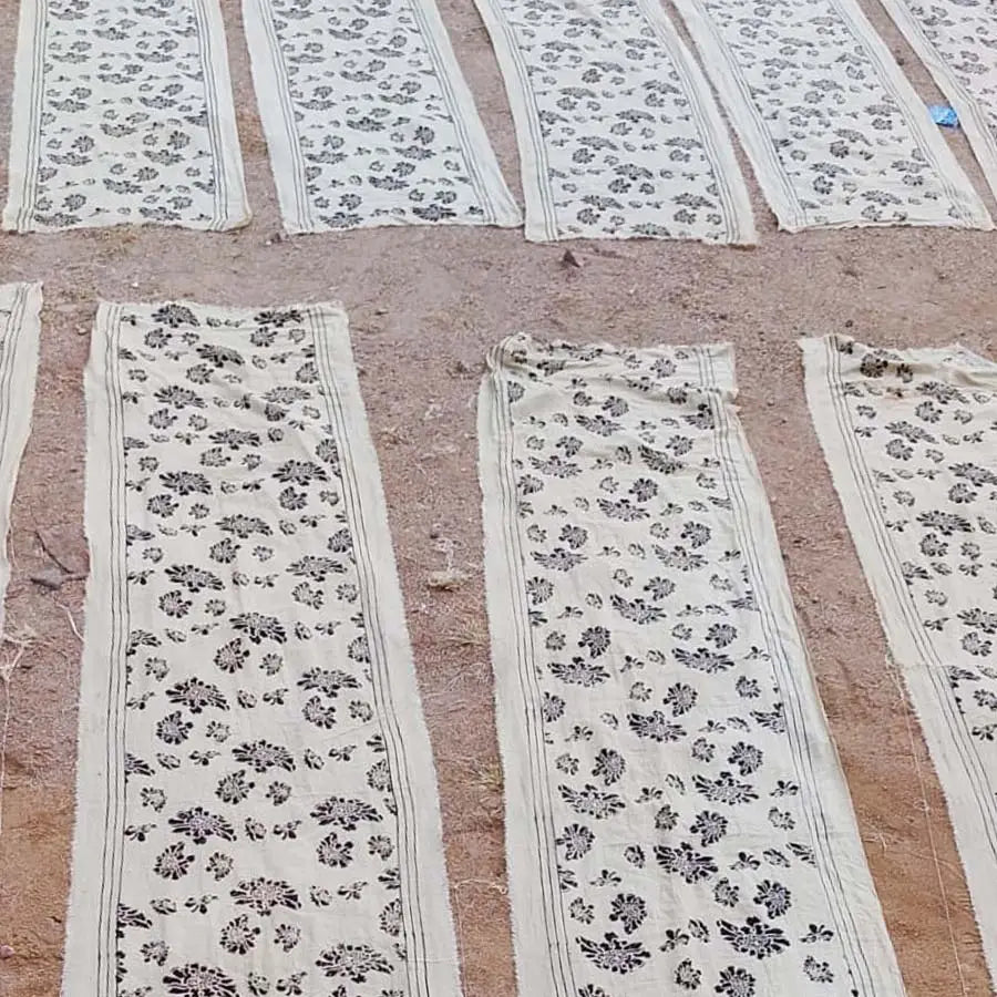 Organic cotton Marigold table runner