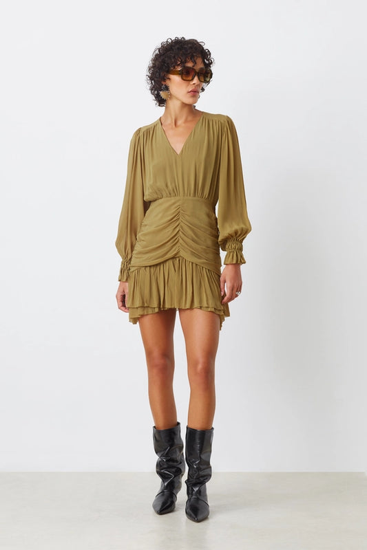 The Clelia Dress in Nature Sage
