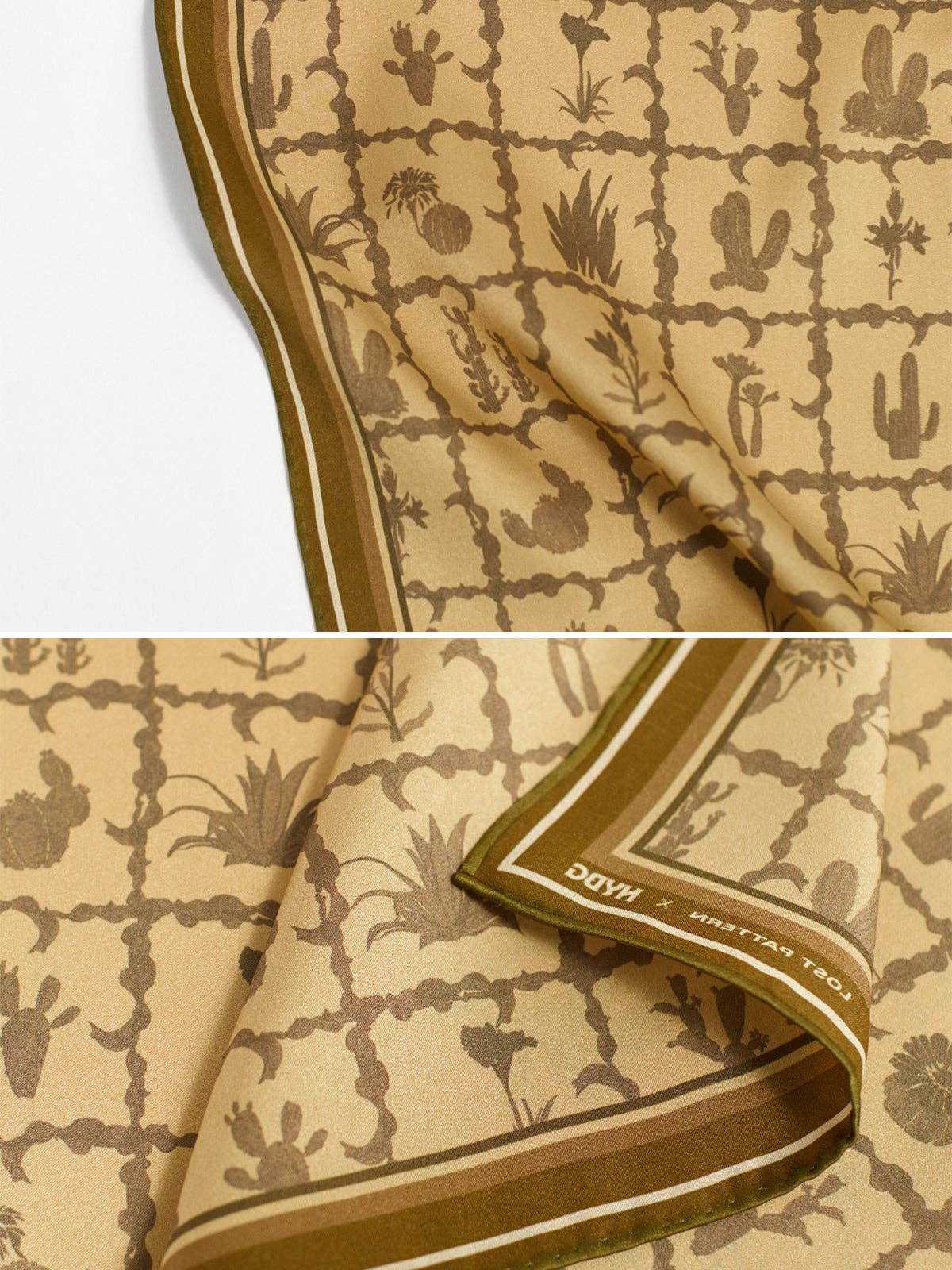 Lost Pattern x NYBG Oasis Charms Silk Bandana Scarf